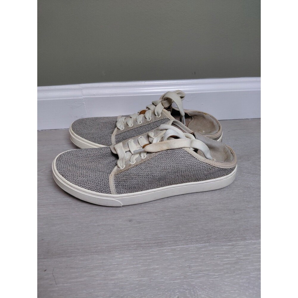 Womens Olukai Pehuea Li Tapa Casual Comfort Lace Up Sneakers Shoes Sz 10
